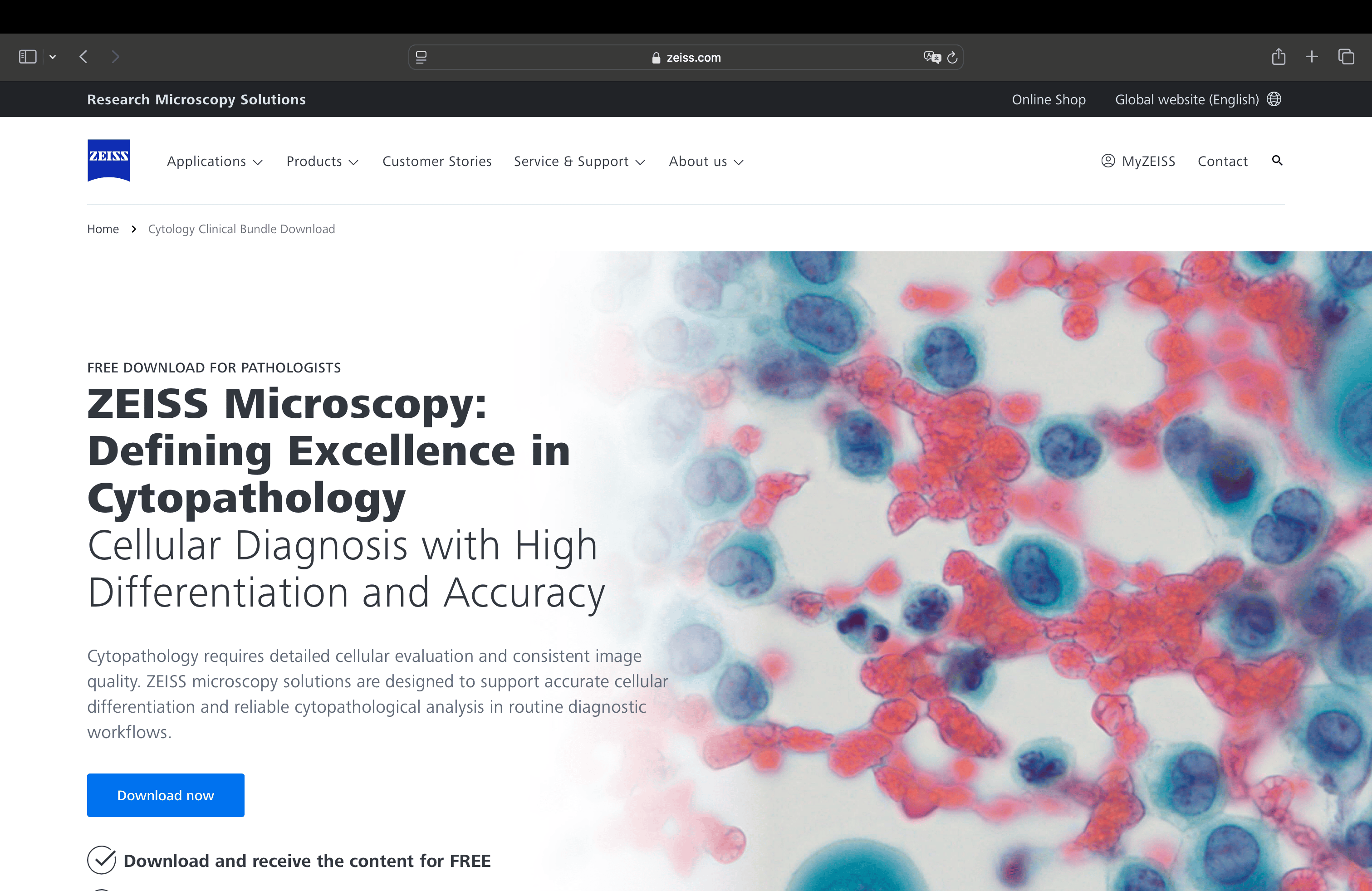 Clinical Landing Page